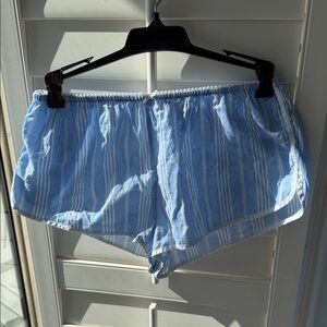 Vintage Victoria’s Secret Blue Striped Sleep Shorts
